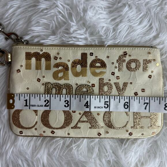 COACH Limited Edition Poppy Made for Me by Coach Wristlet - Picture 6 of 7